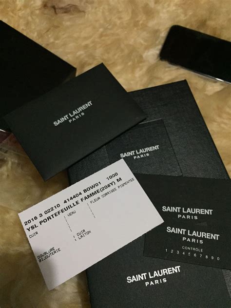 ysl authenticity card check|YSL bag authenticity.